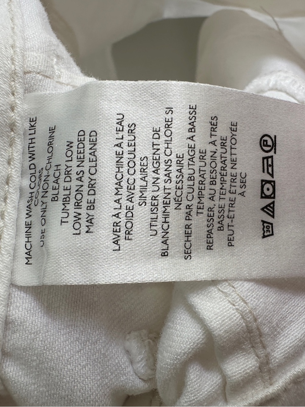Anthropologie Maeve White Colette Denim Jean Shorts in Size 26 - Picture 9 of 10